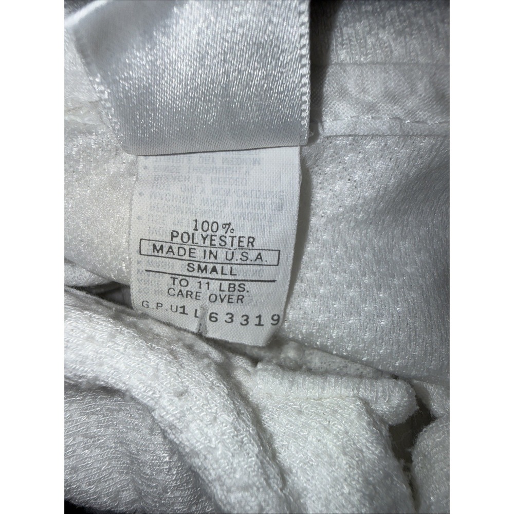 Vtg Baby Dior Small (up to 11 Pounds) Sailor Collar White/Blue Nautical Sailing - Picture 6 of 8